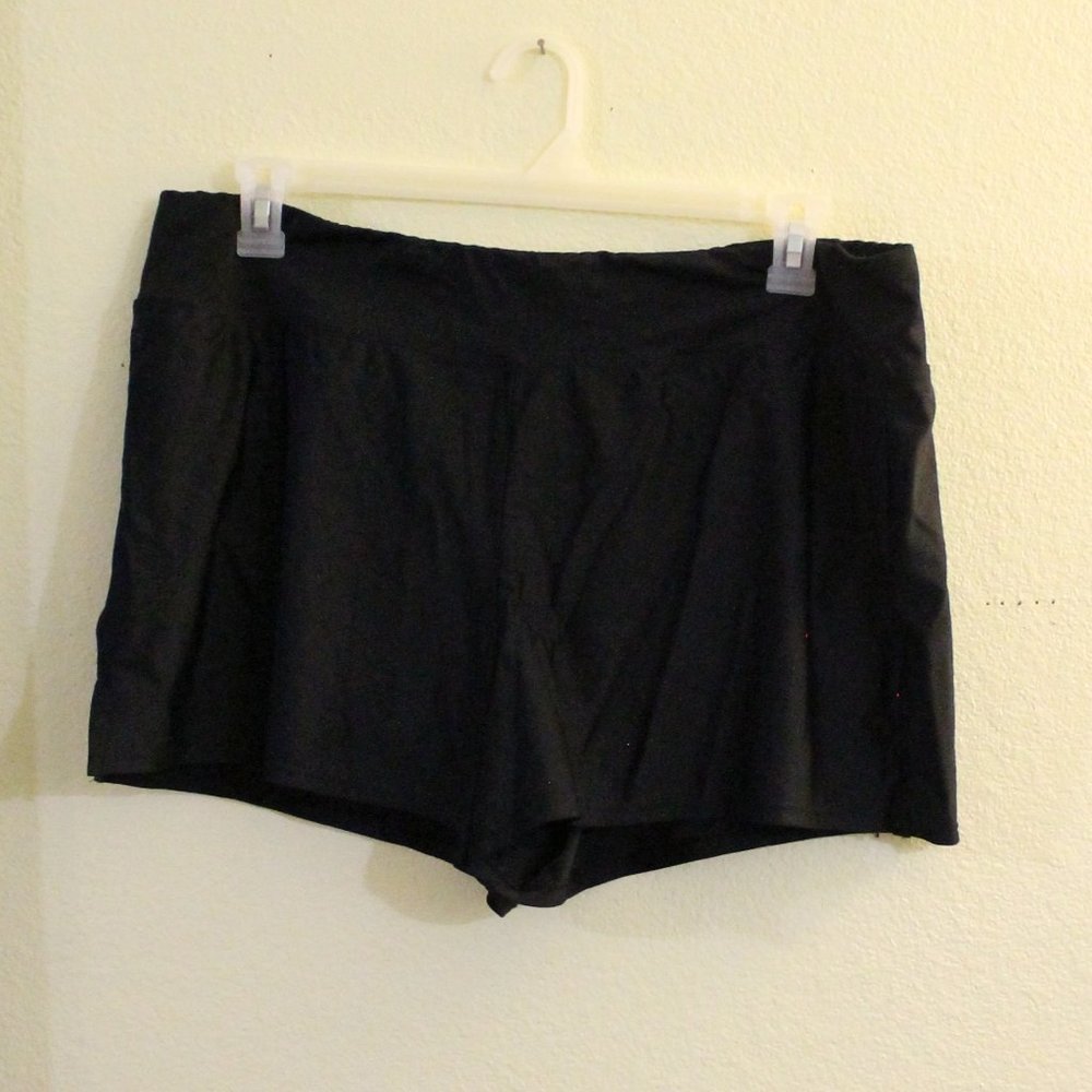 Catalina Womens Black Swim Shorts Sz 2X (18W-20W)